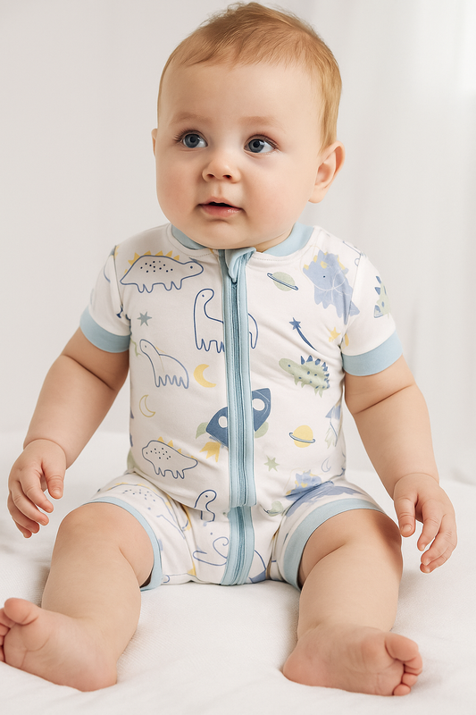 🦖 Dino Dreams Bamboo Romper