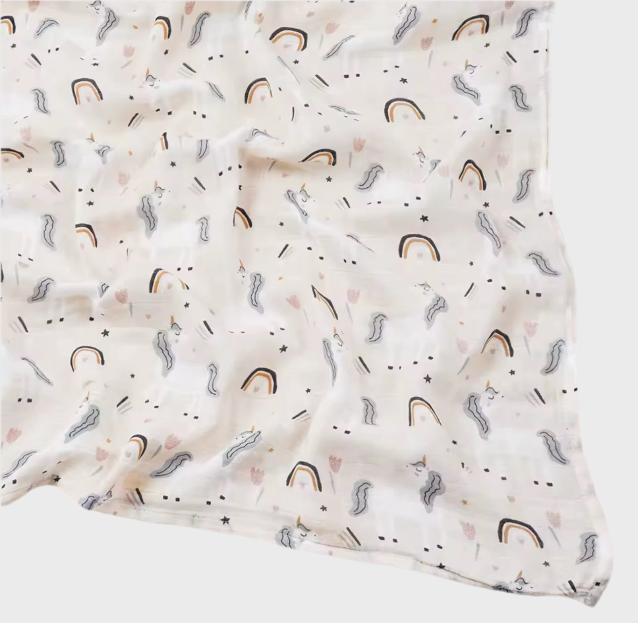 🌞 47x43inch Cotton Baby Muslin Swaddle Blanket