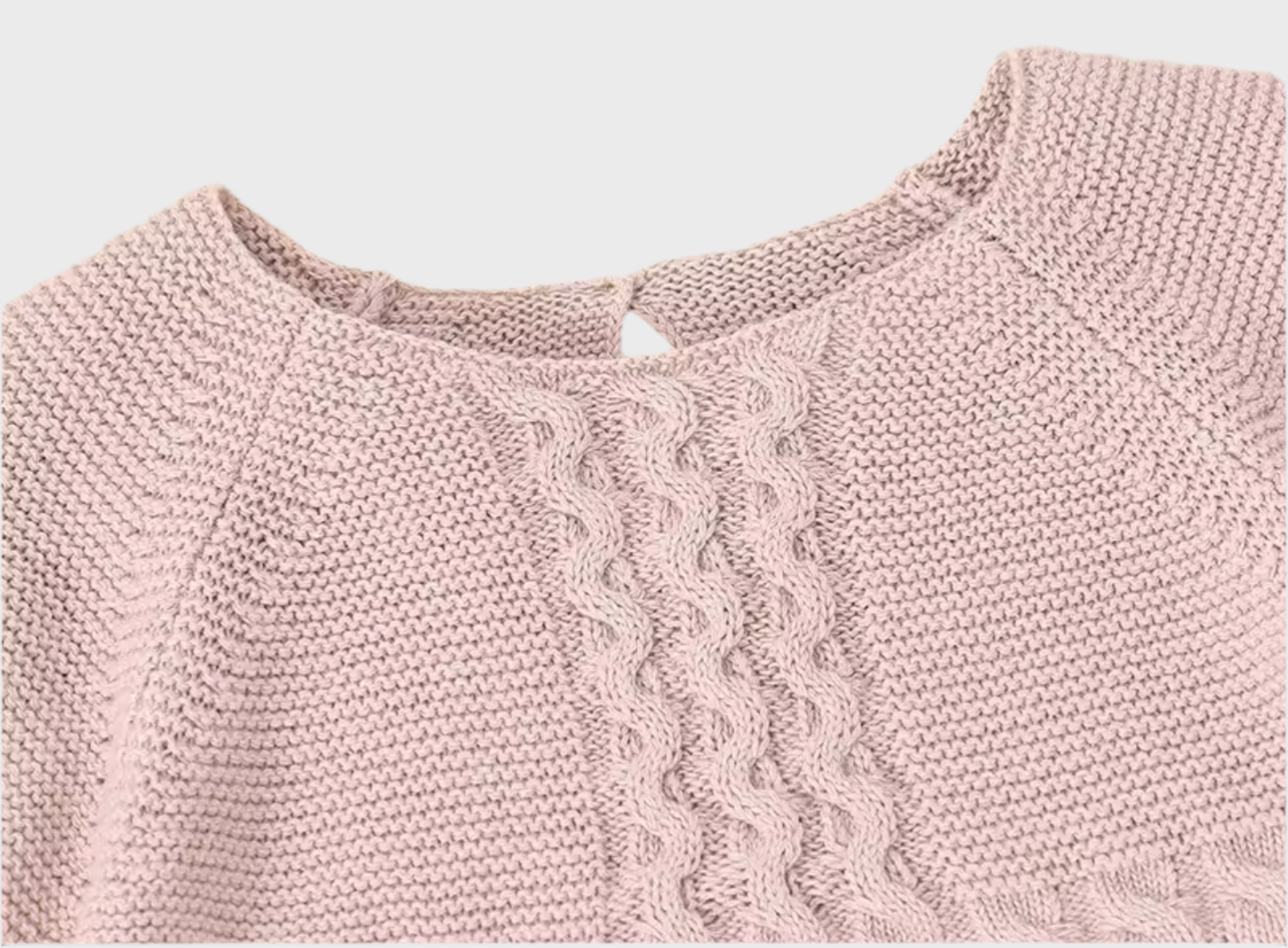 🌷  Dusty Rose Knit Heritage Romper