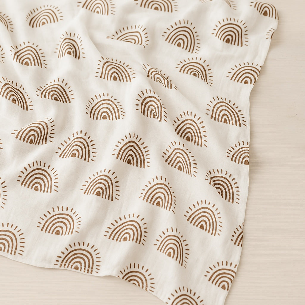 🌞 47x43inch Cotton Baby Muslin Swaddle Blanket