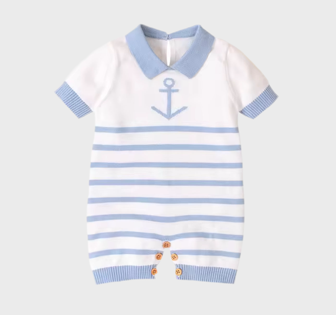 ⚓️ Little Sailor Knit Romper
