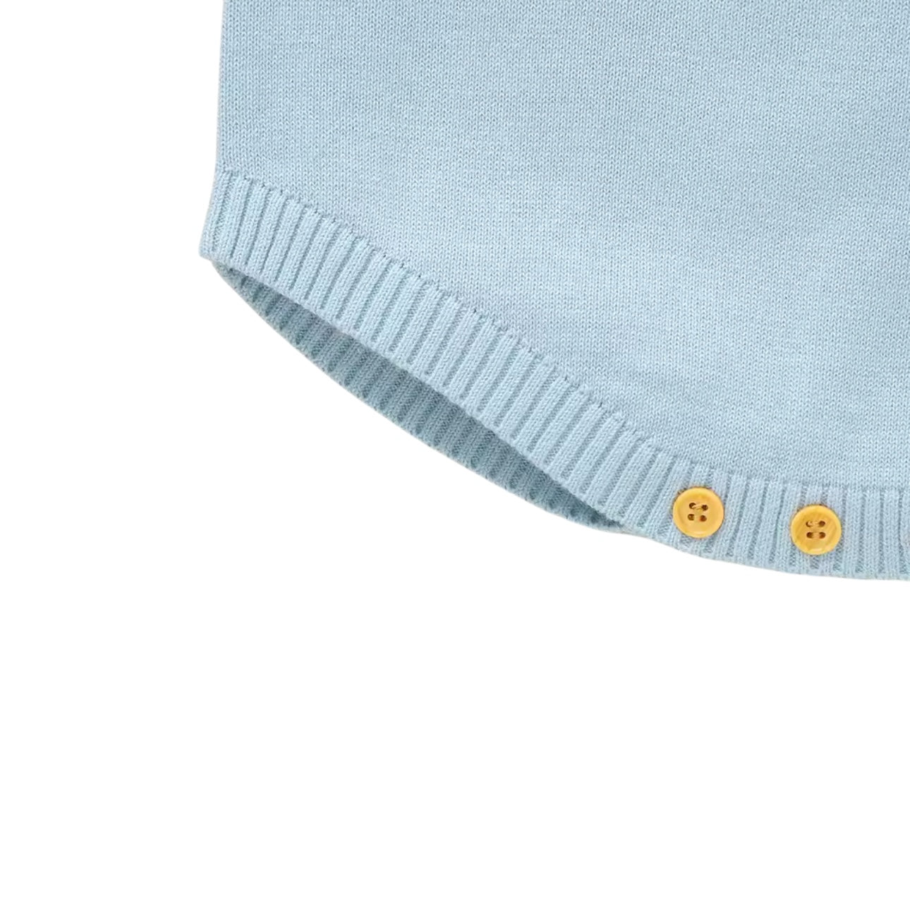 🍼 Blue Perfection Knit Romper