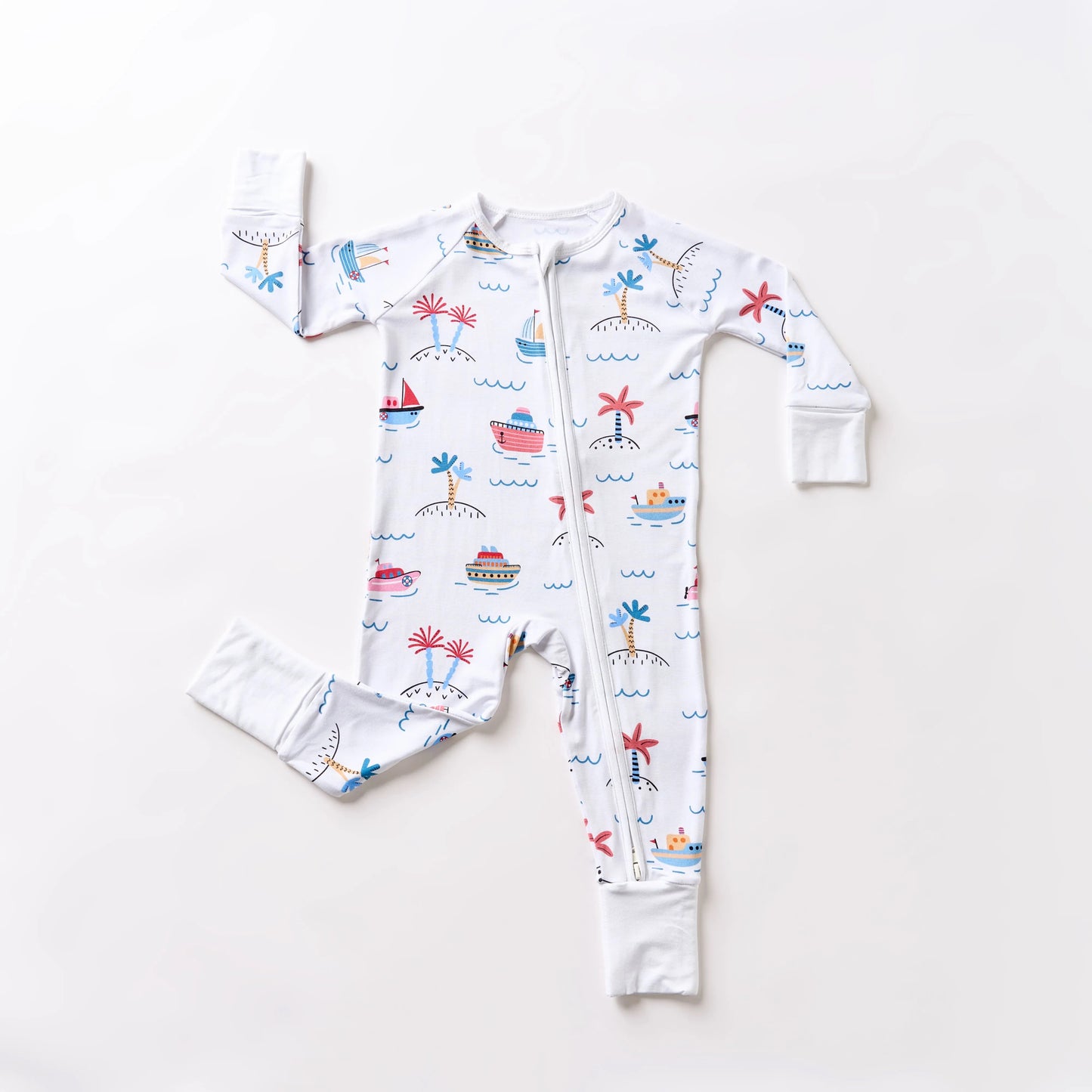 ⛵ Sail Away Bamboo Zippy Pajama