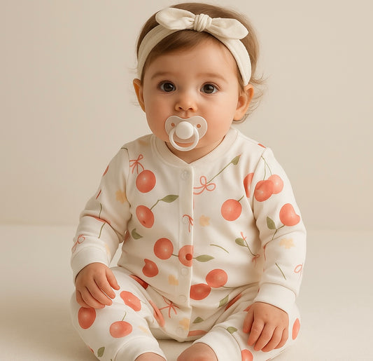 π Cherry Sweet Cotton Baby Pajama