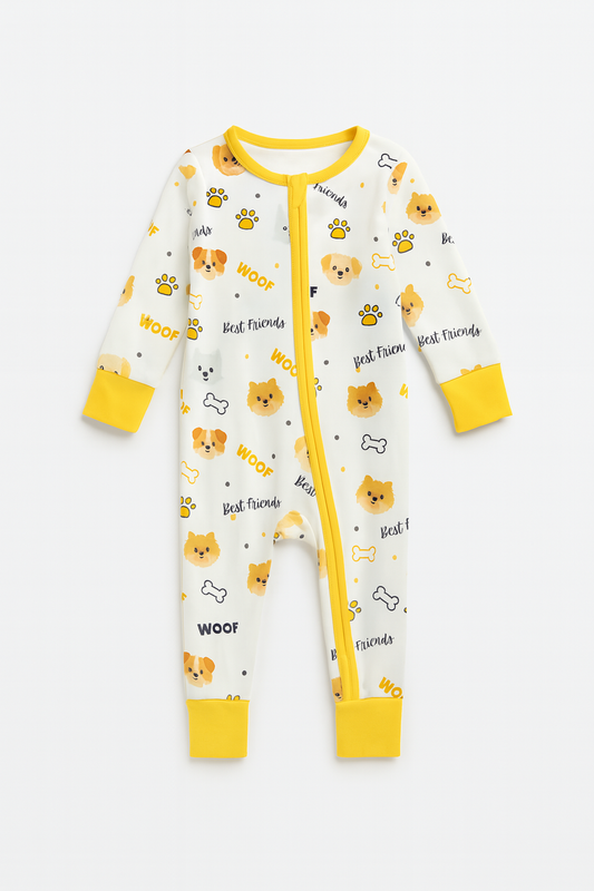 🐾 Best Friends Puppy Bamboo Zippy Pajama