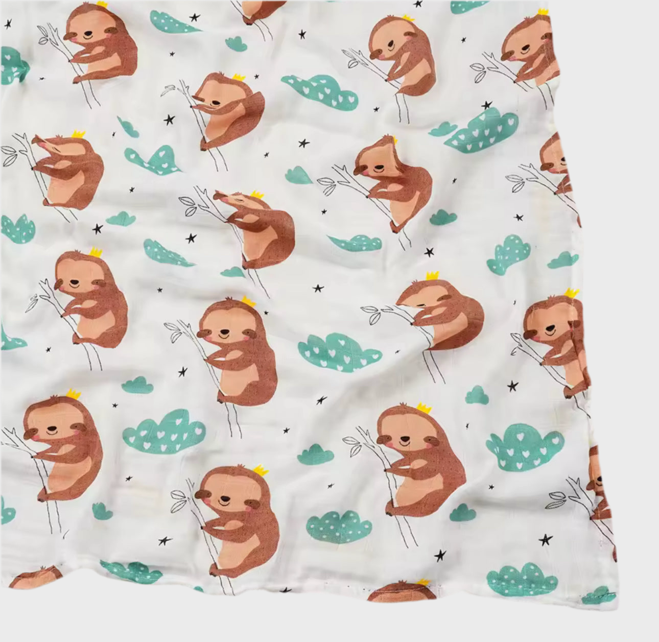 🌞 47x43inch Cotton Baby Muslin Swaddle Blanket