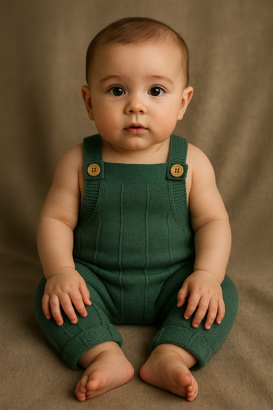 β¨ Dark Green Knitted Overall