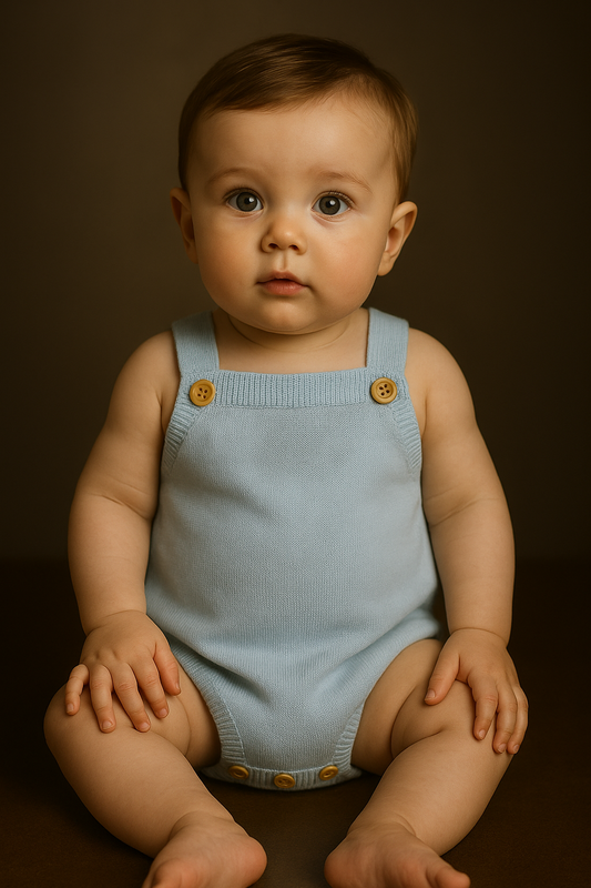 πΌ Blue Perfection Knit Romper