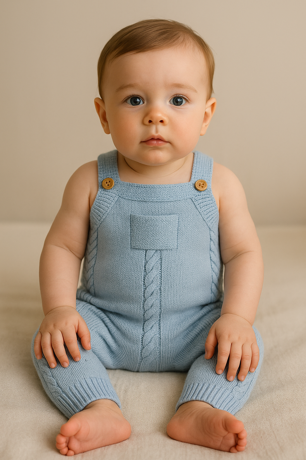 🧵 Little Gentleman Knit Overall