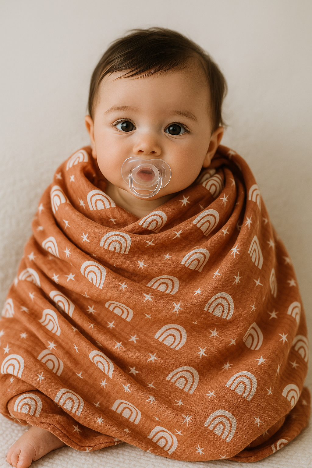 🌞 47x43inch Cotton Baby Muslin Swaddle Blanket