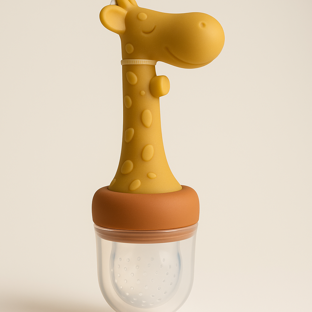 🦒 Giraffe Silicone Fruit Feeder – Tiny Bites, Big Smiles