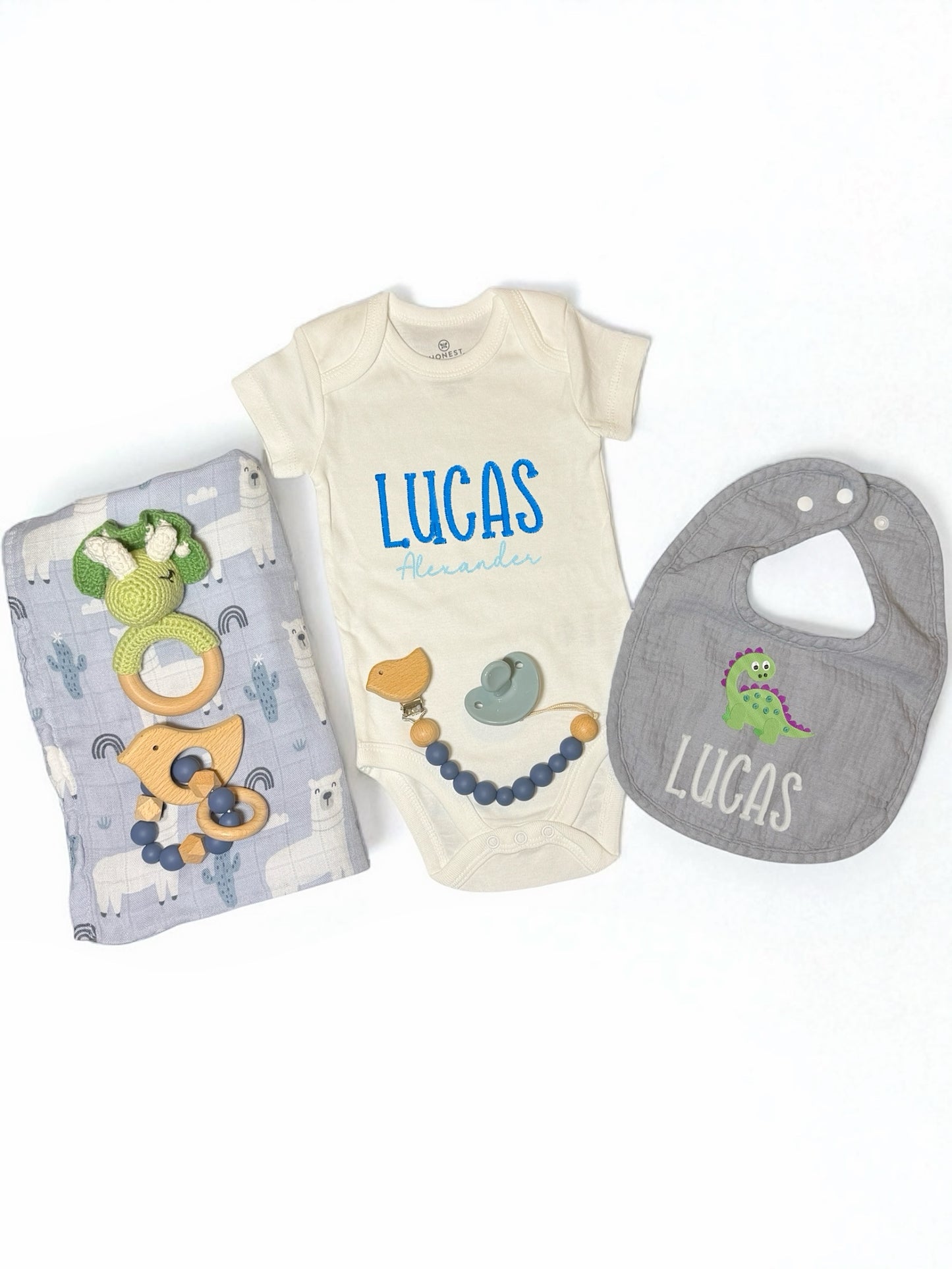 Personalized Baby Onesie Gift Set