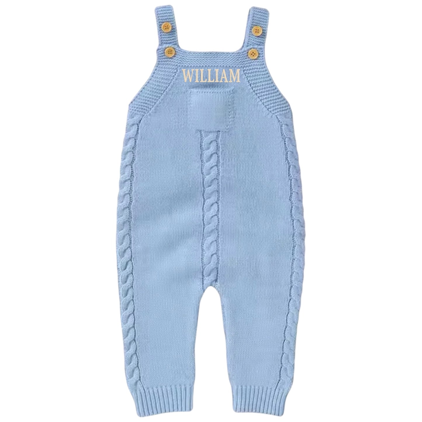🧵 Little Gentleman Knit Overall Personalized