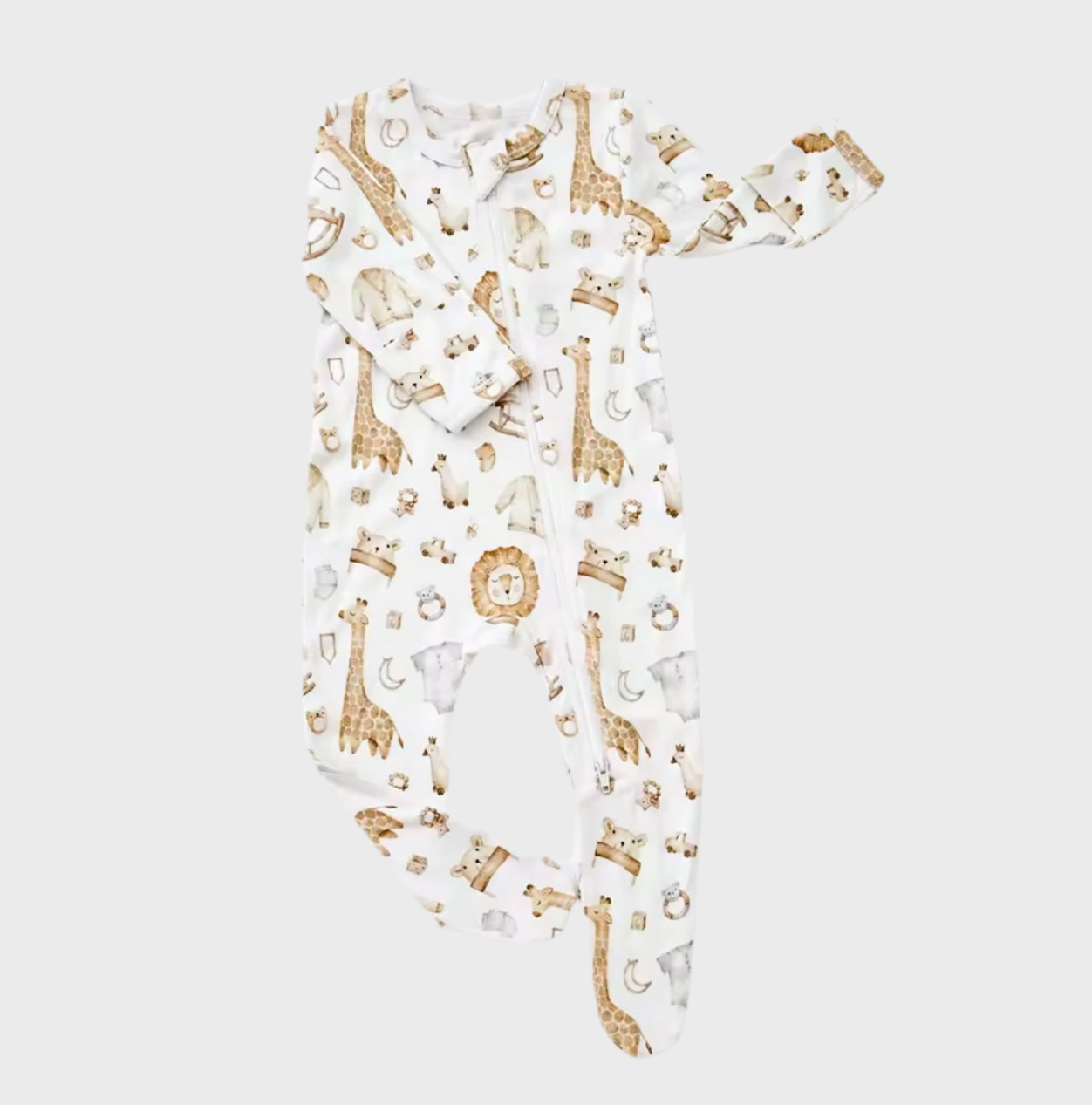 🦁 Safari Snuggles Cotton Footie