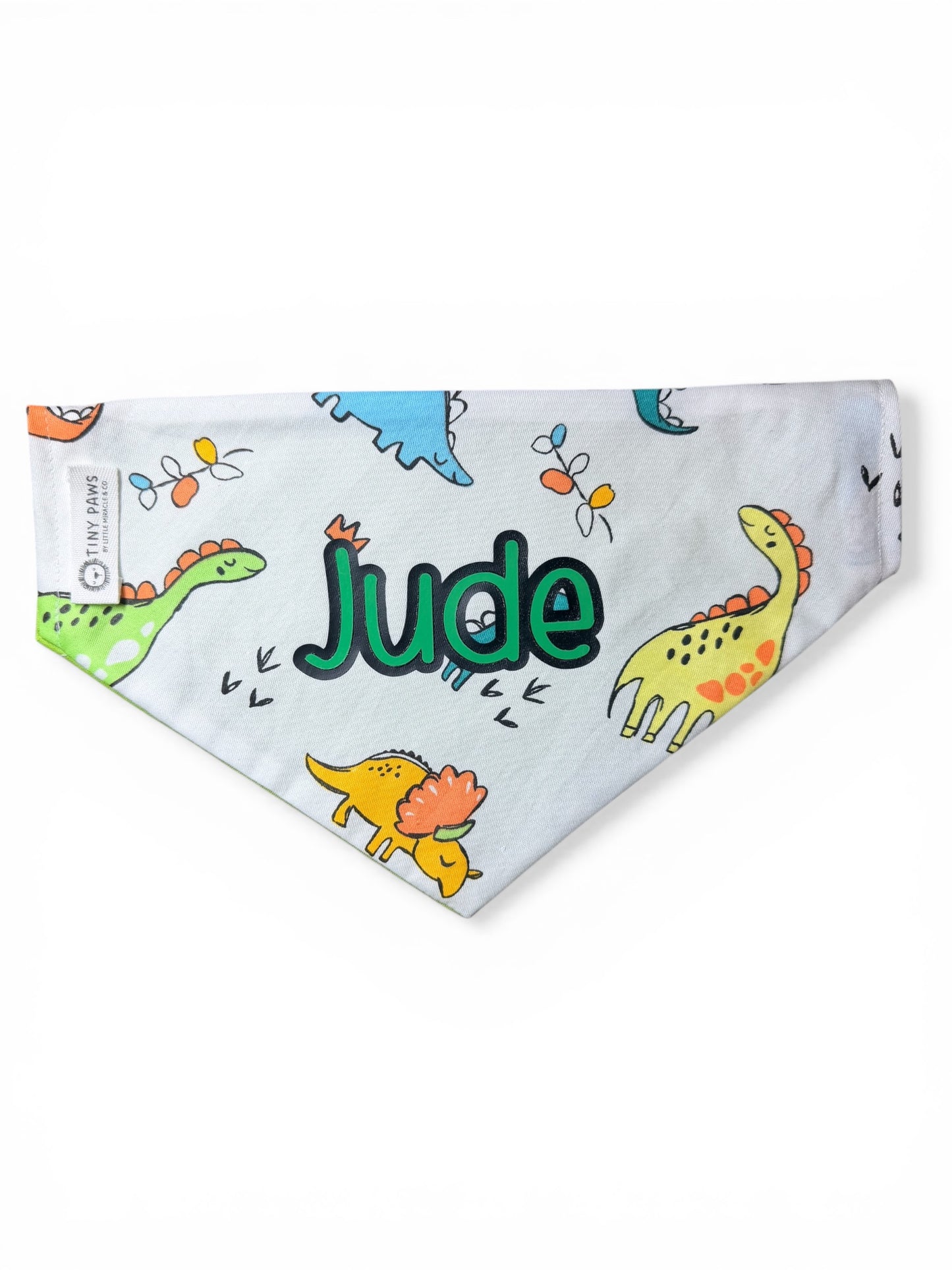 Green Dino Dog Bandana 🦖