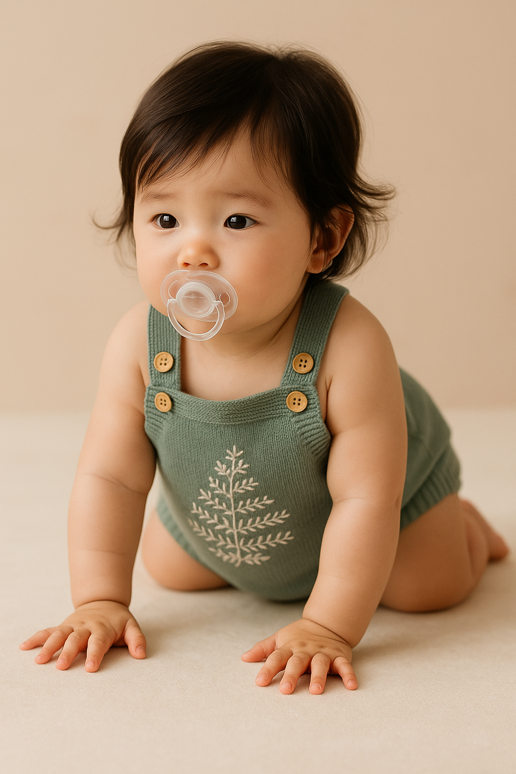 🌿 Leave Green Knitted Bodysuit