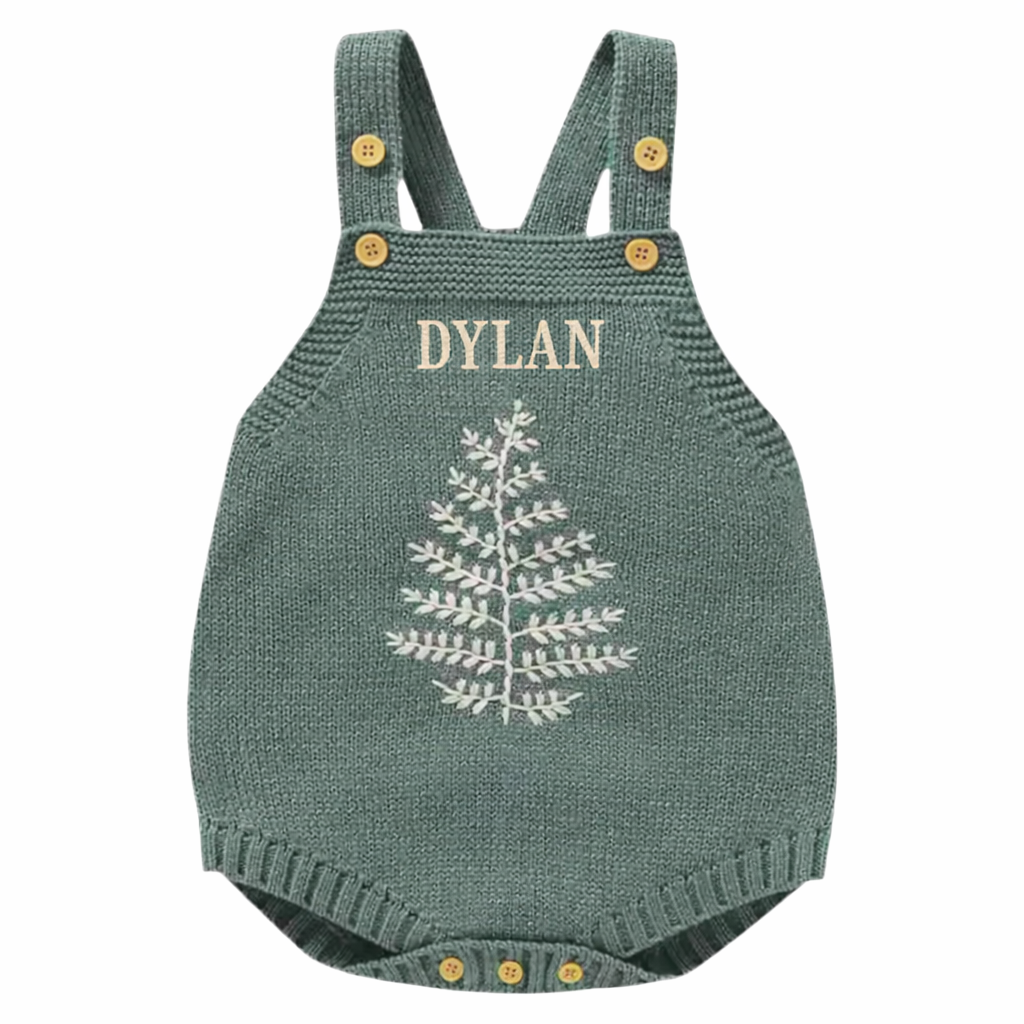 Forest Green Personalized Baby Gift Box