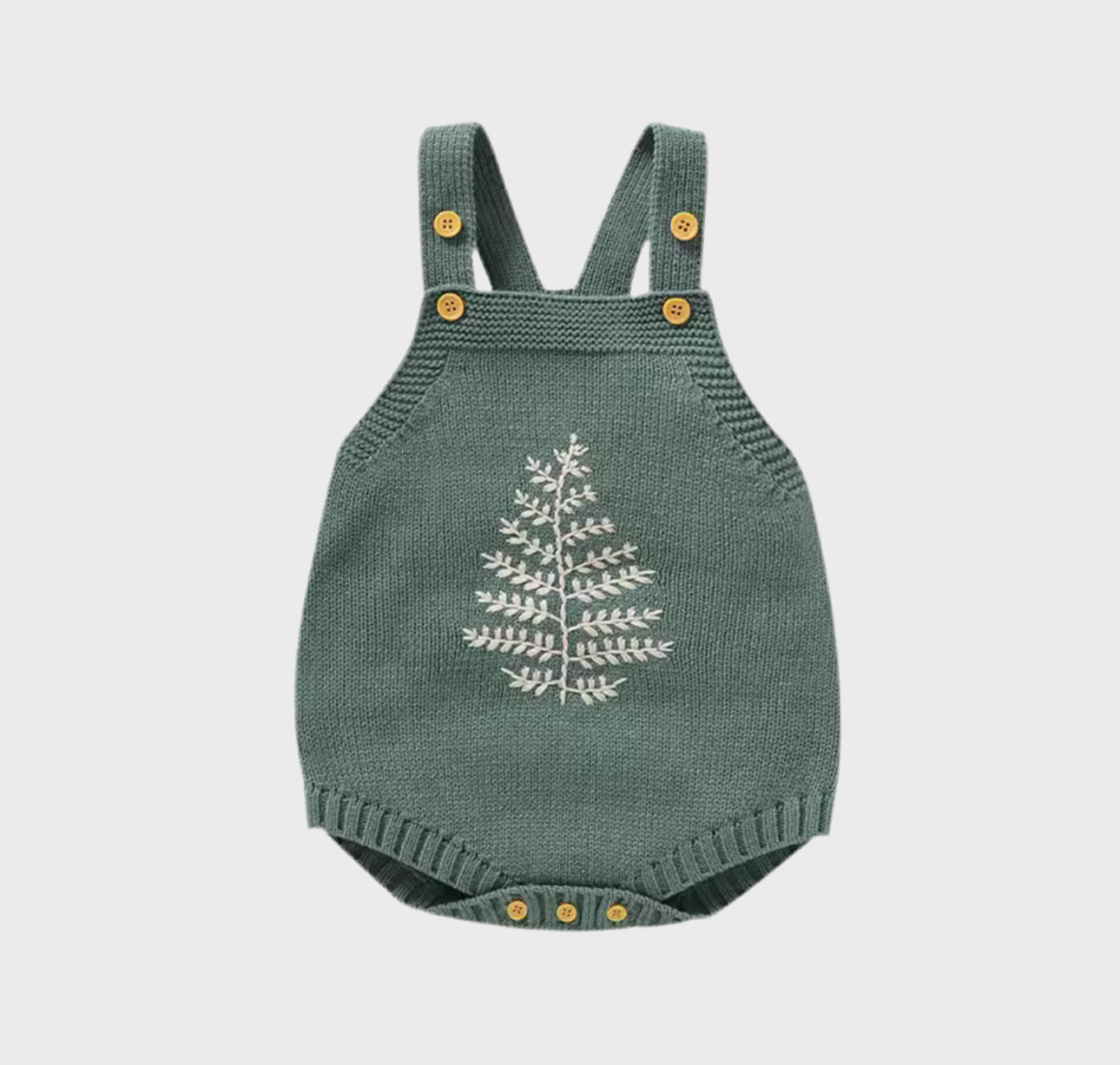 🌿 Leave Green Knitted Bodysuit