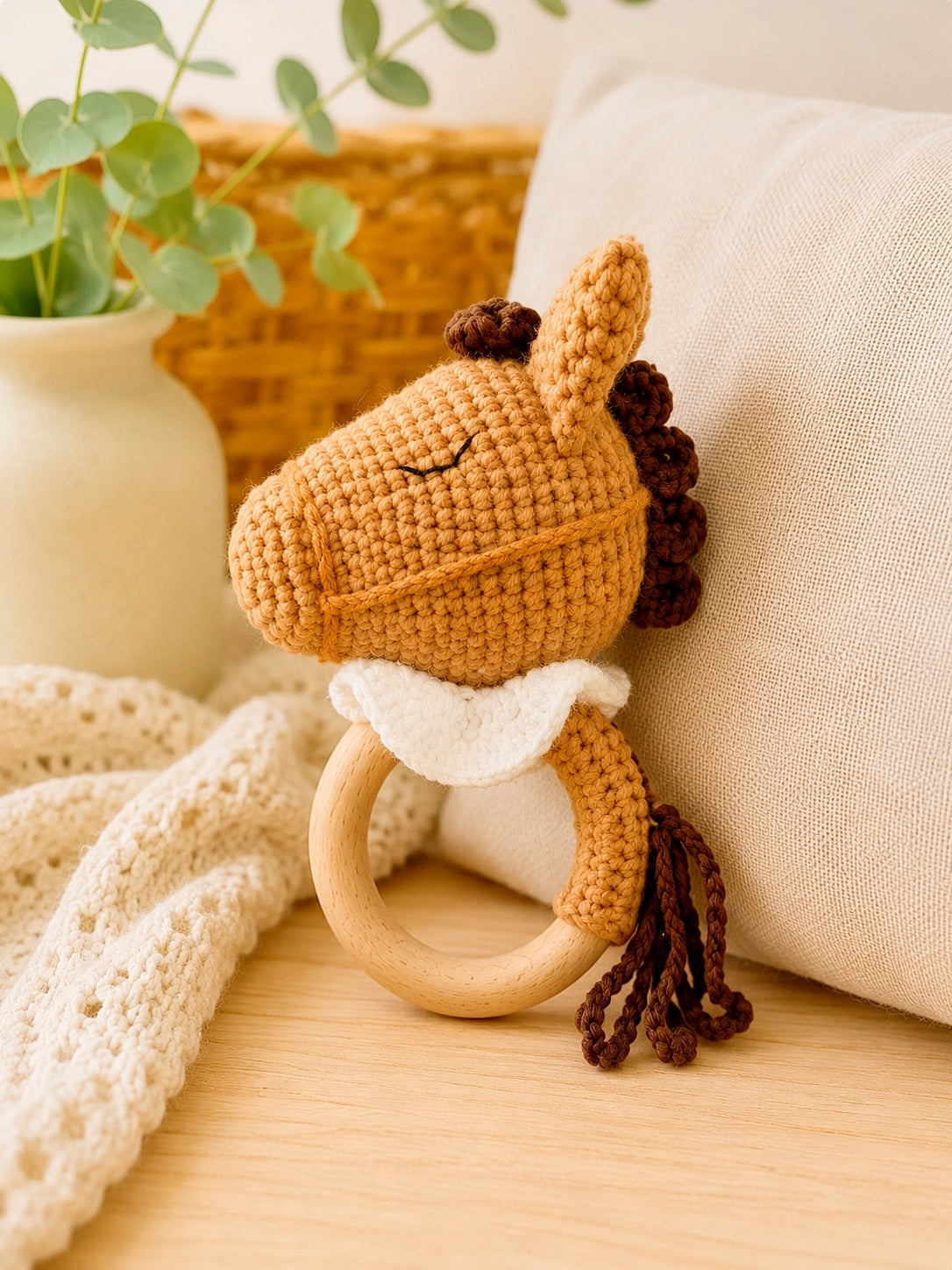 Handmade Crochet Baby Rattles