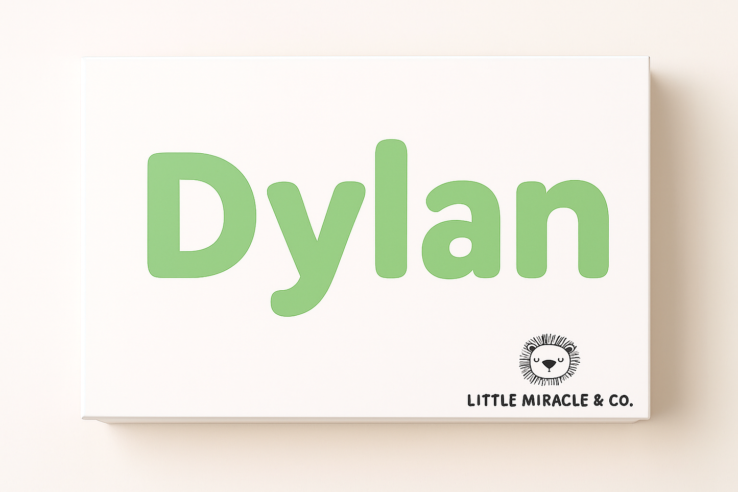 Forest Green Personalized Baby Gift Box