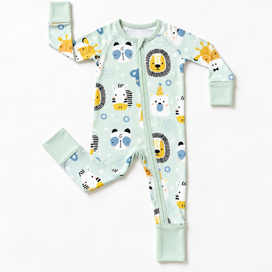 Printed Bamboo Zippy Pajamas