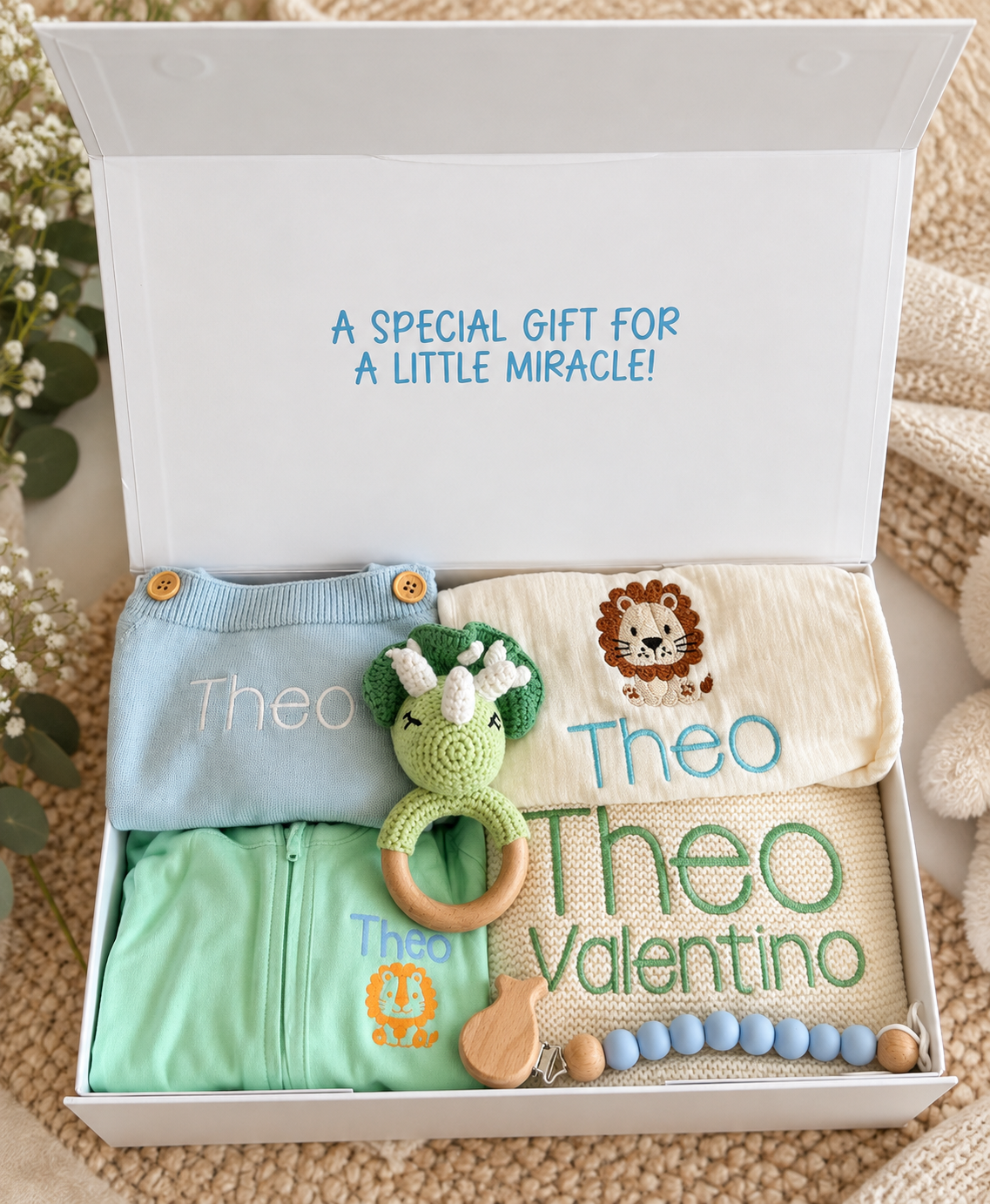 Little Lion Personalized Baby Gift Box