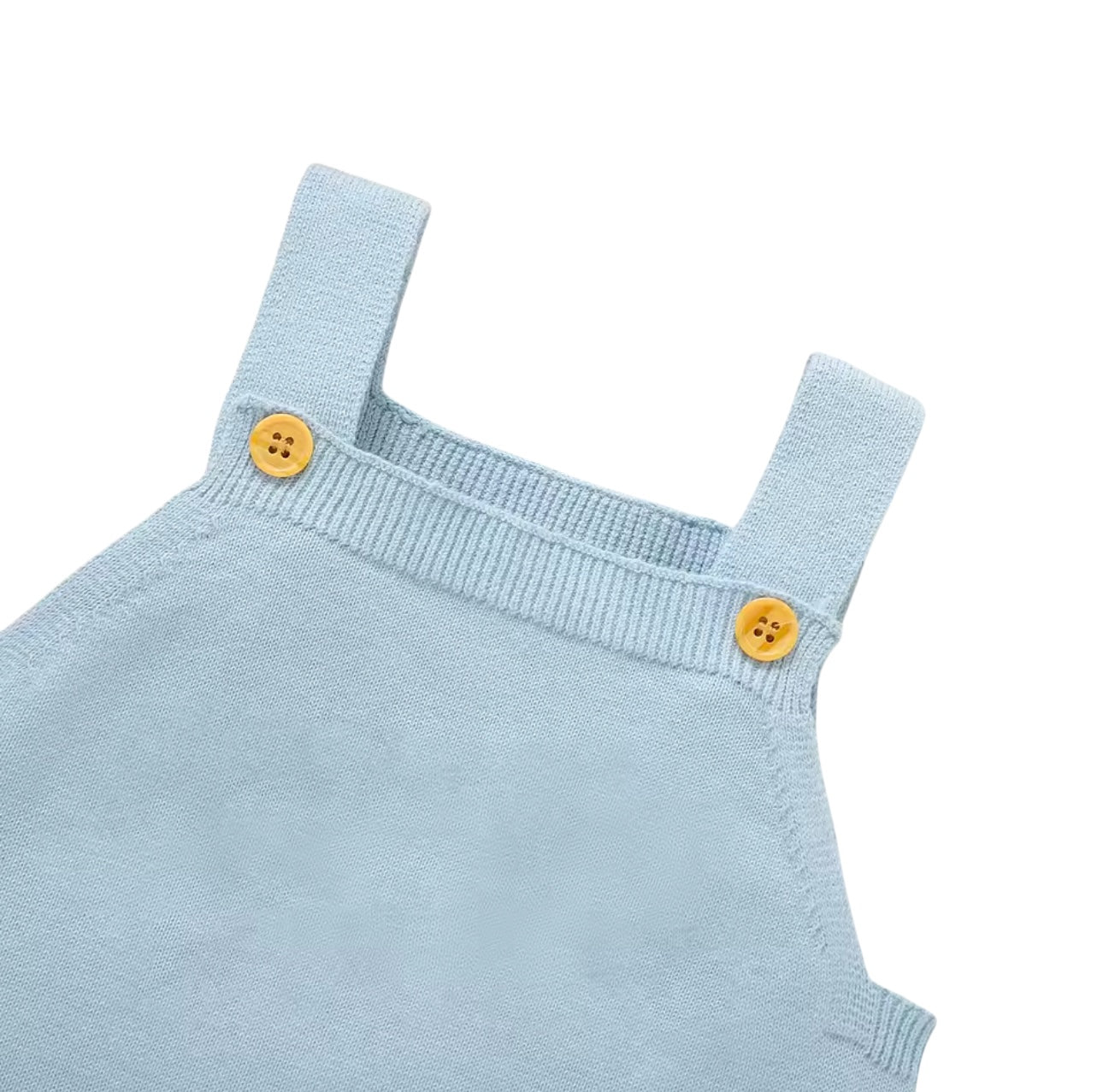 🍼 Blue Perfection Knit Romper