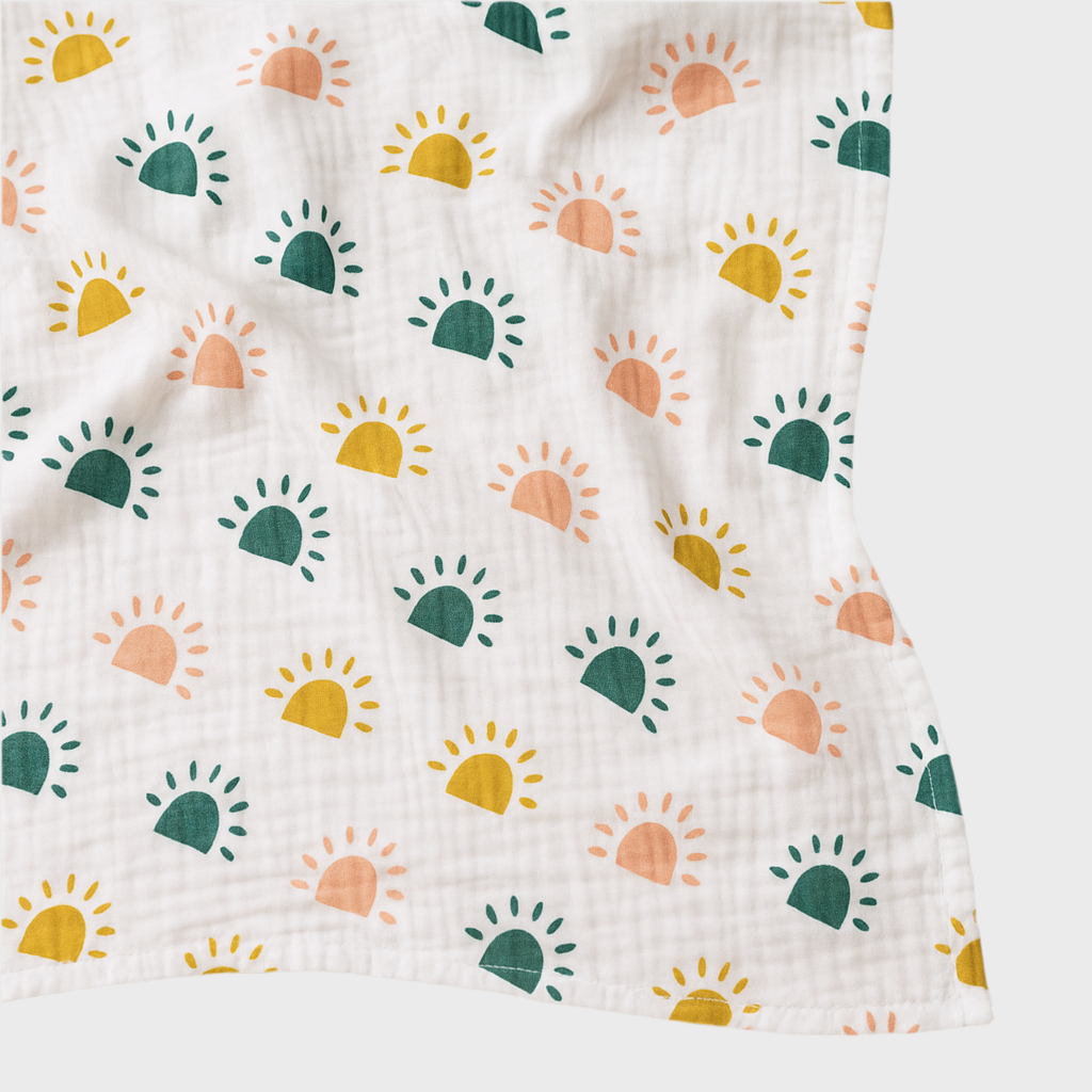 🌞 47x43inch Cotton Baby Muslin Swaddle Blanket