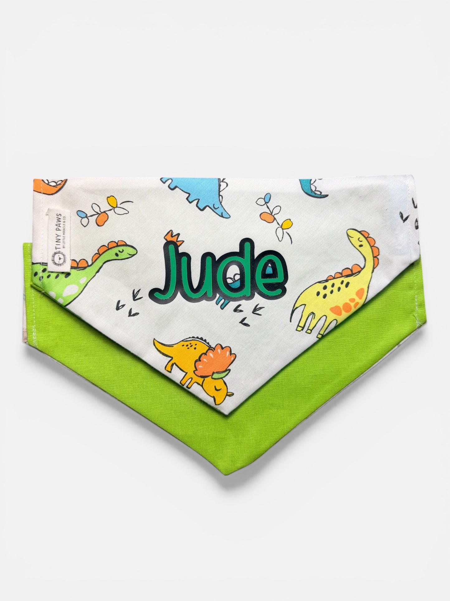 Green Dino Dog Bandana 🦖