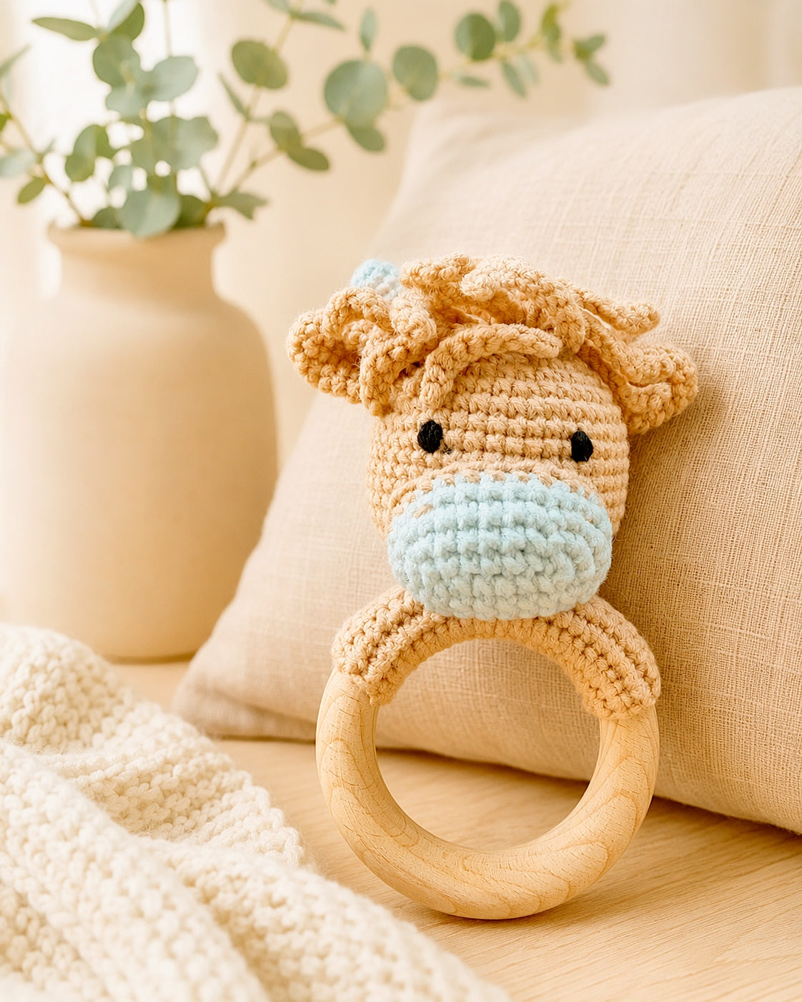 Handmade Crochet Baby Rattles
