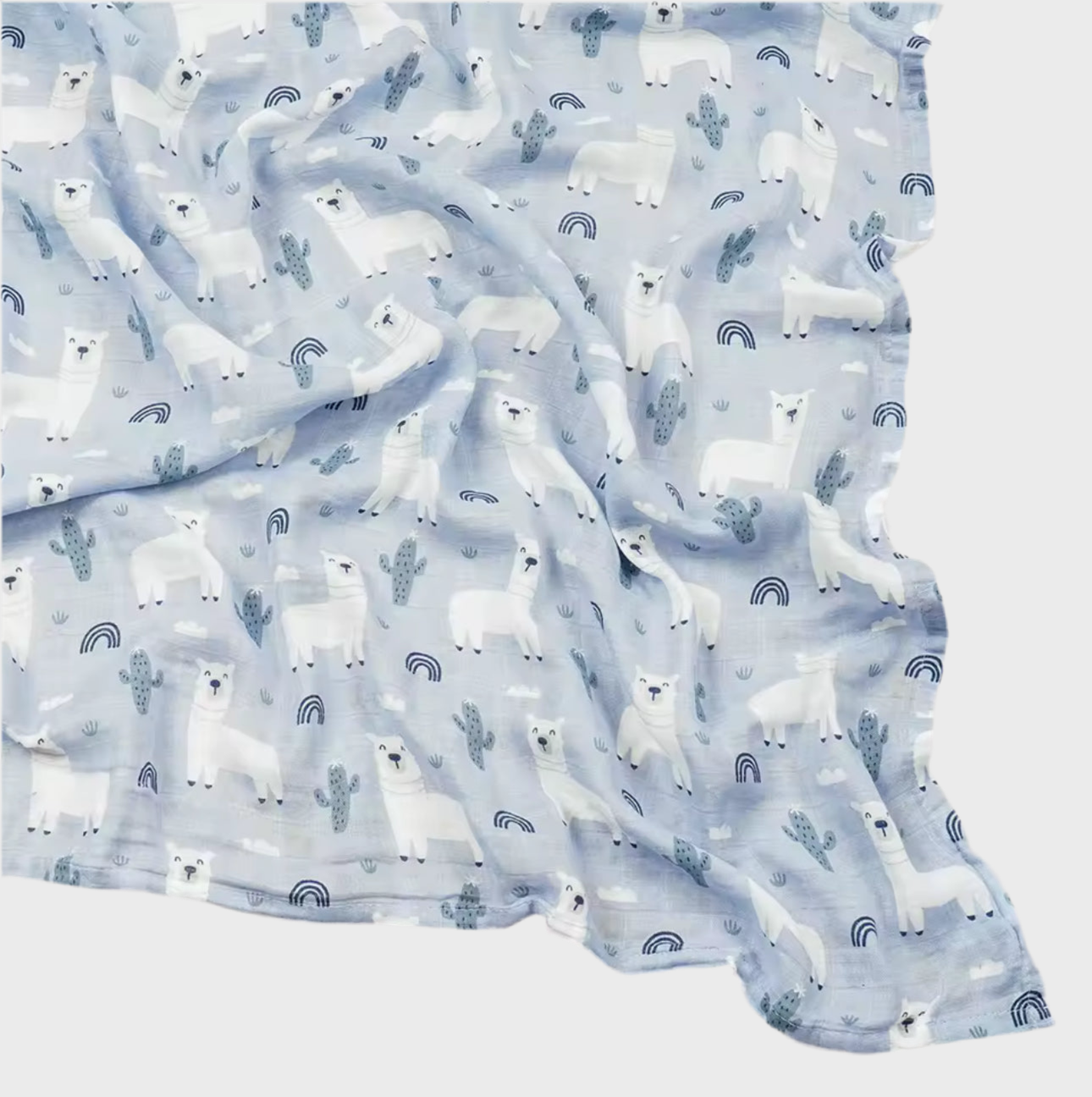🌞 47x43inch Cotton Baby Muslin Swaddle Blanket