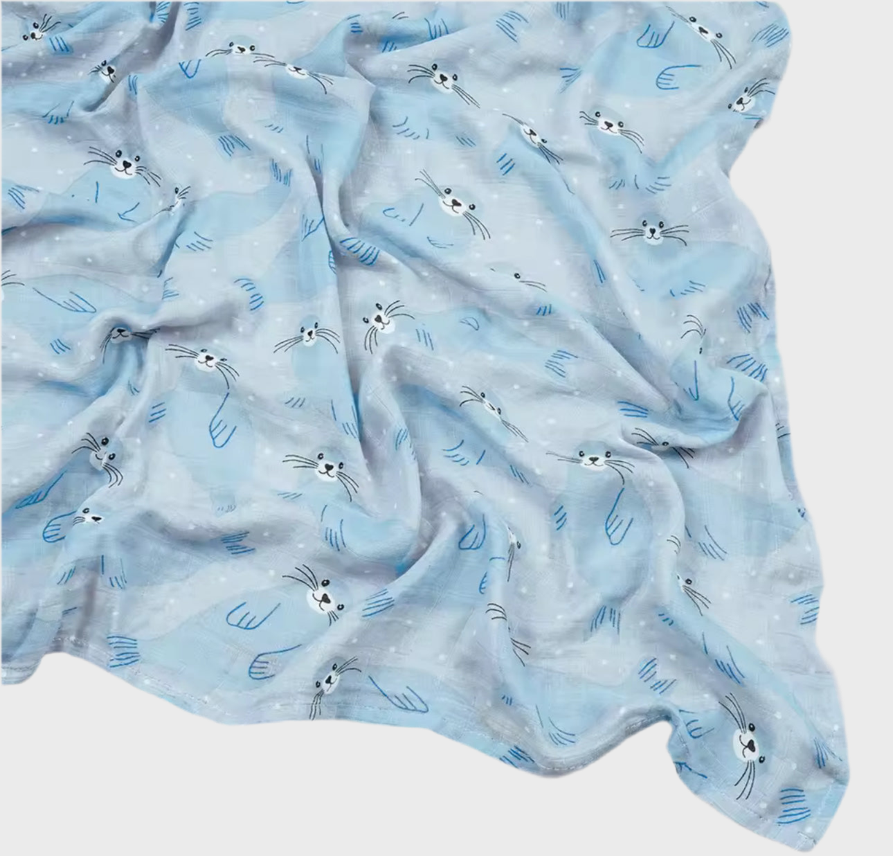 🌞 47x43inch Cotton Baby Muslin Swaddle Blanket