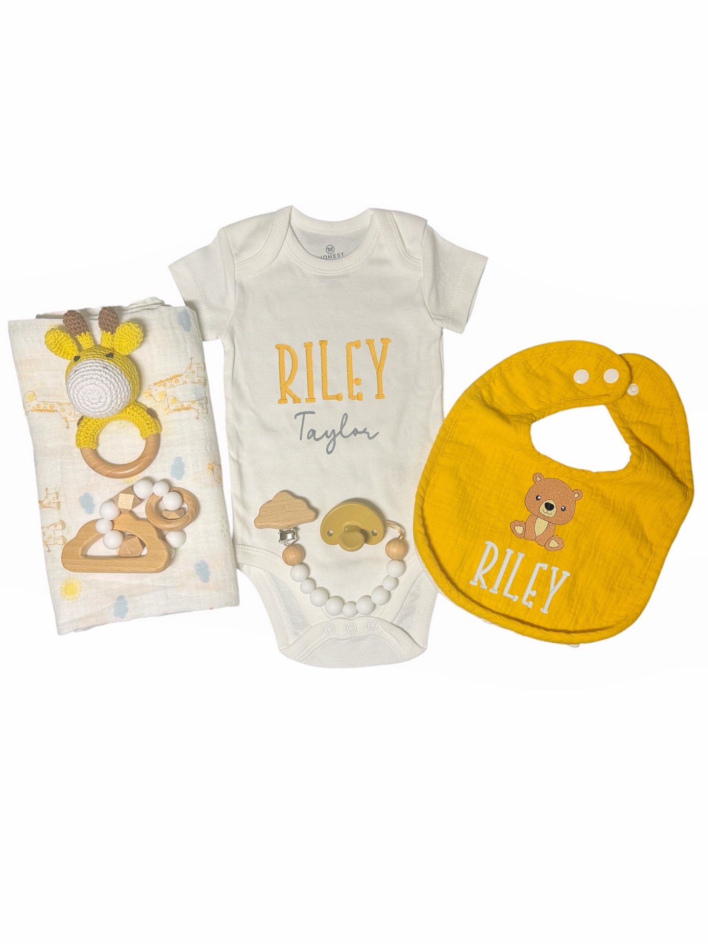 Personalized Baby Onesie Gift Set