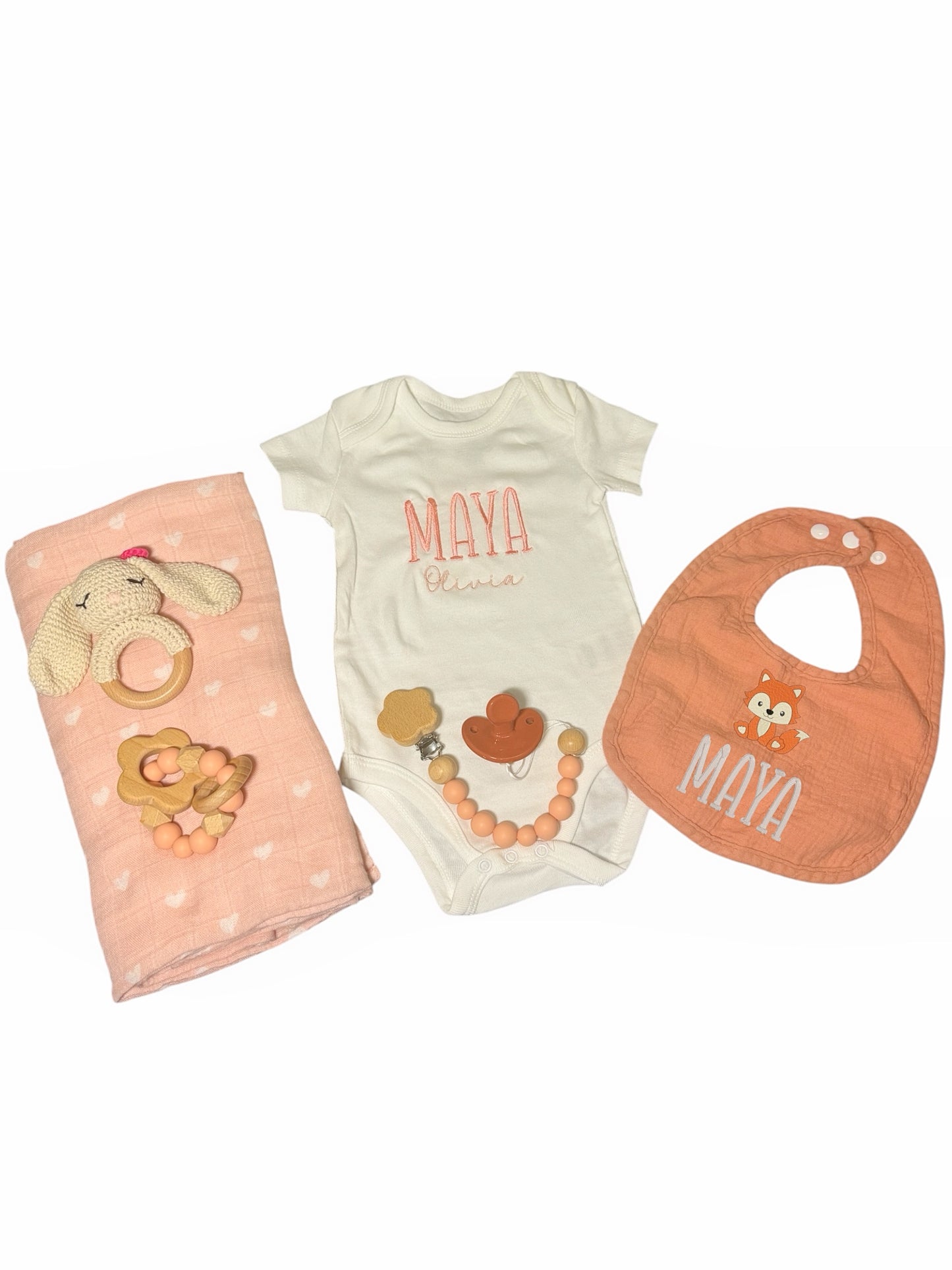 Personalized Baby Onesie Gift Set